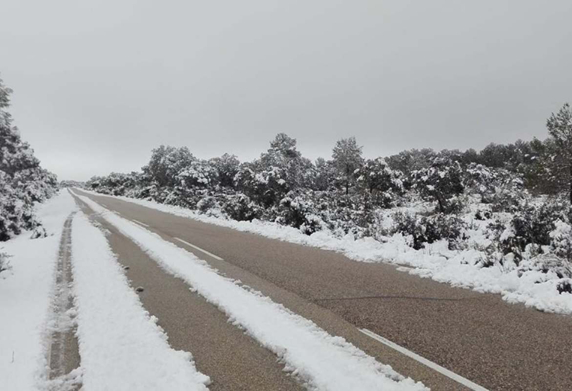 Foto de una nevada en la provincia de Cuenca (archivo).