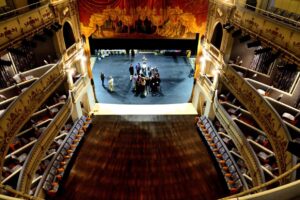 Elevación del patio de butacas del Teatro de Rojas.