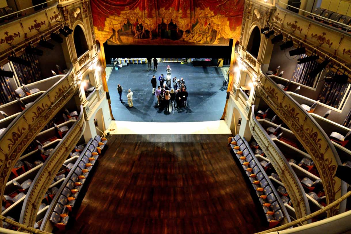 Elevación del patio de butacas del Teatro de Rojas.