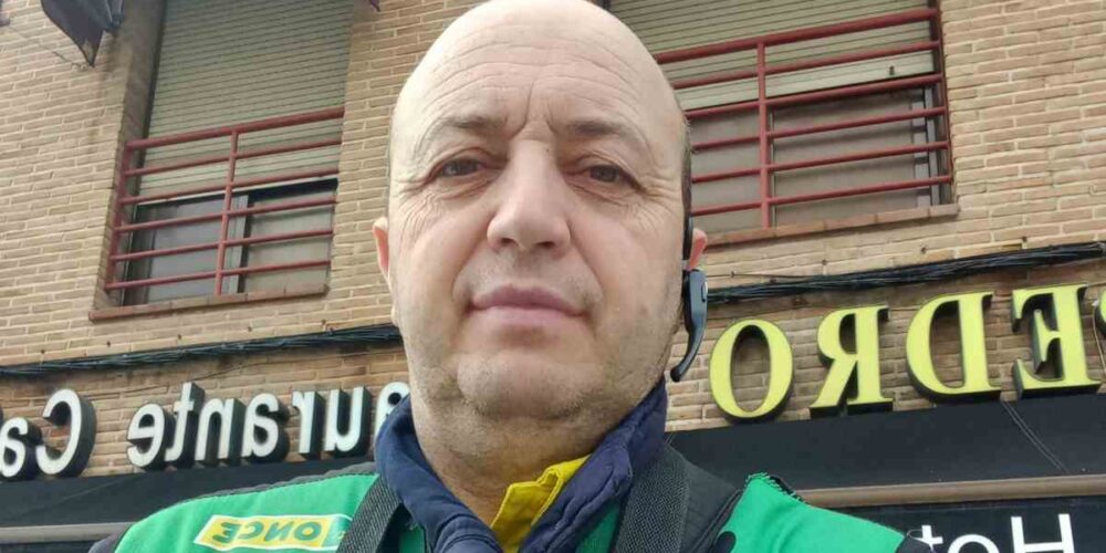 Miguel Ángel Chamorro, vendedor de la ONCE en Toledo.