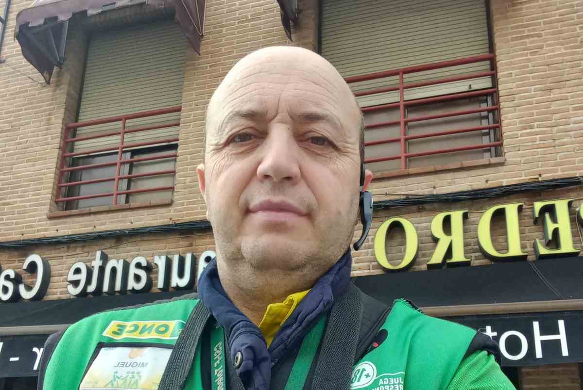 Miguel Ángel Chamorro, vendedor de la ONCE en Toledo.