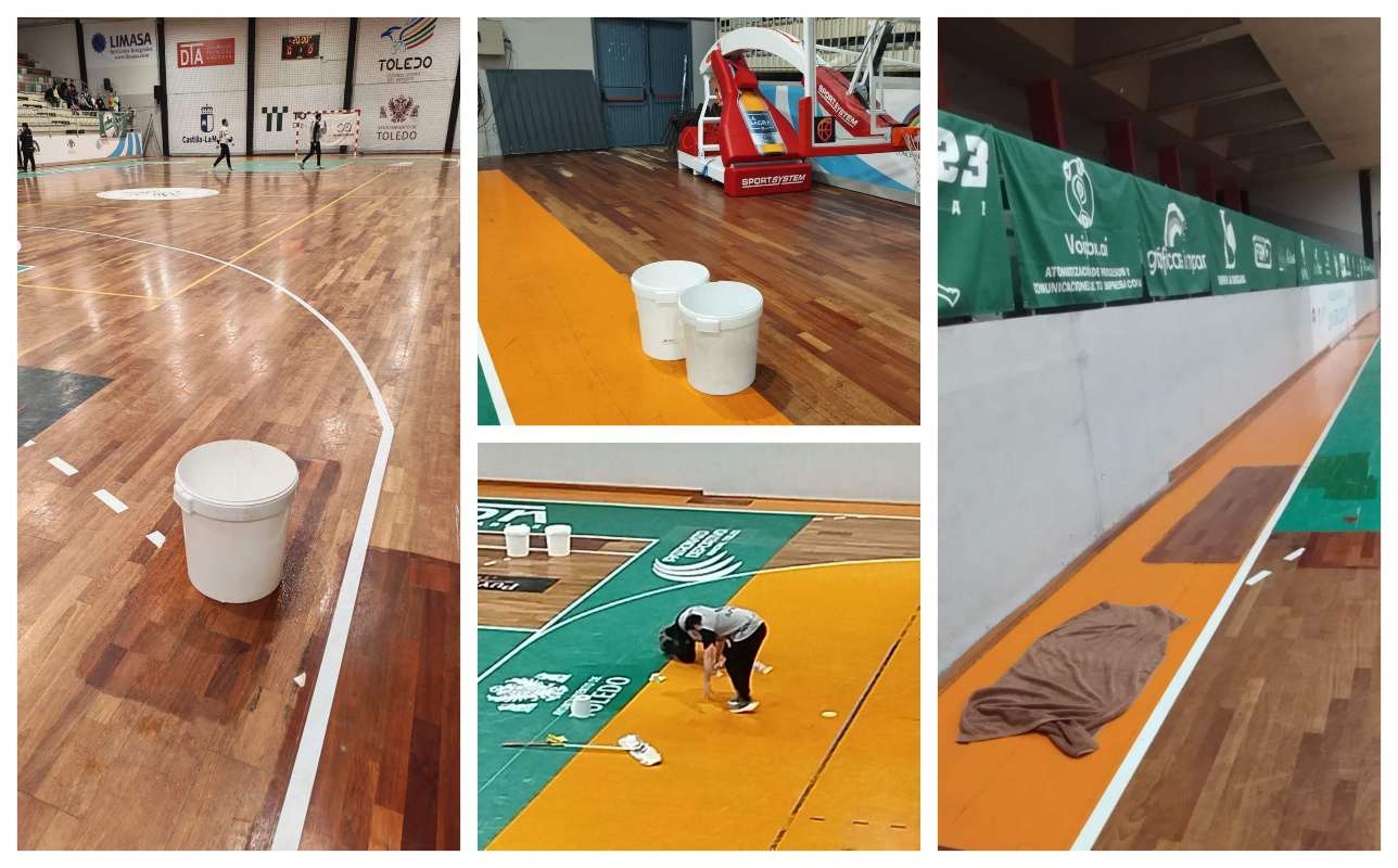 Uno de los pabellone deportivos afectados. Imagen: Grupo Municipal Socialista.