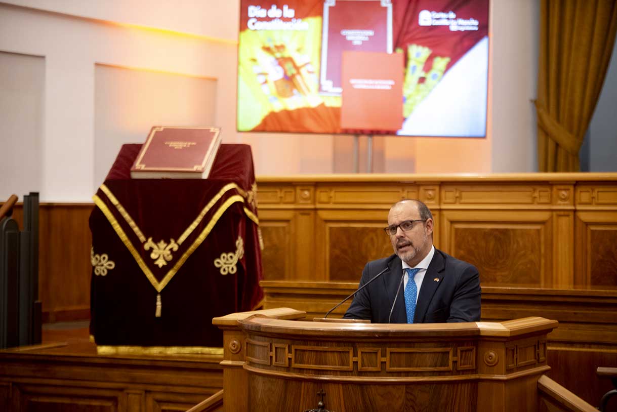 Pablo Bellido, en uno de los actos por el Día de la Constitución.