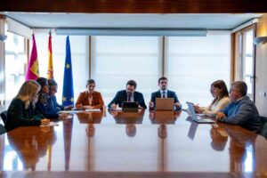 Reunión del Grupo Parlamentario Popular en las Cortes.