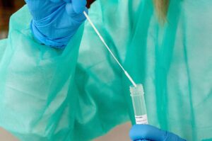 Imagen de archivo de pruebas durante la pandemia.