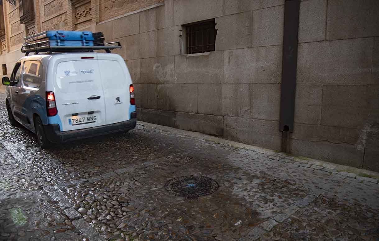 Punto en el que se produjo la rotura. Foto: Rebeca Arango.