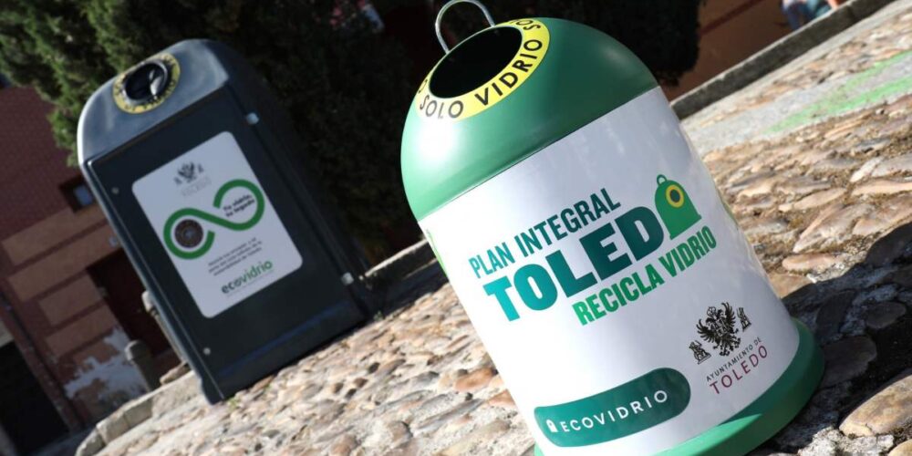 Nuevos contenedores del ‘Plan Integral Toledo Recicla Vidrio’.