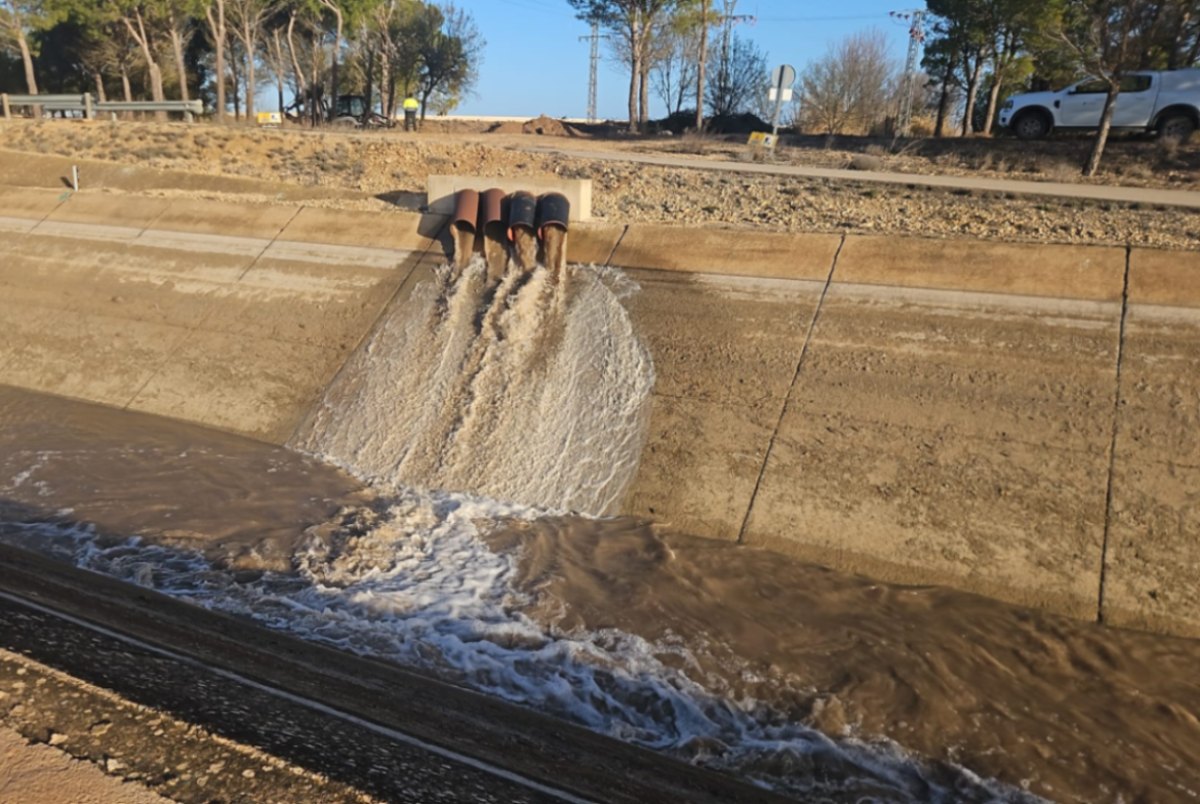 Derivación de agua del río Jardín al trasvase Tajo-Segura