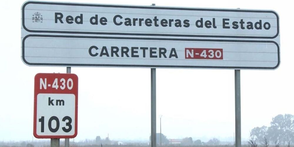Imagen de archivo de la carretera N-430