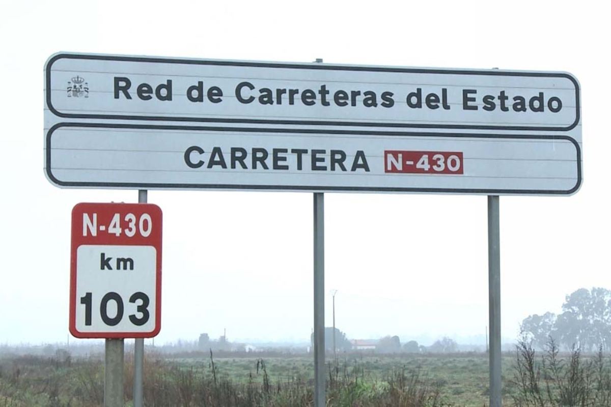 Imagen de archivo de la carretera N-430