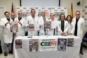 Rueda de prensa de los representantes del Sindicato Médico en Castilla-La Mancha