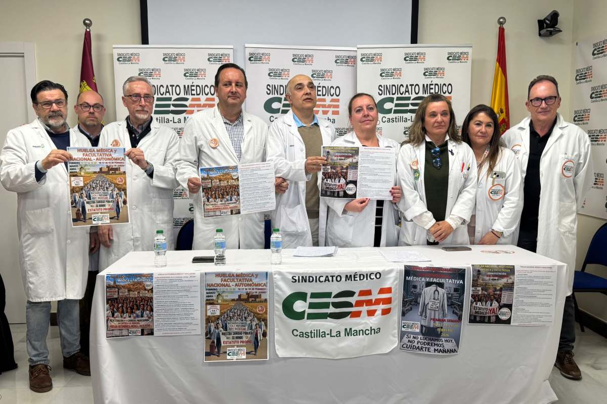Rueda de prensa de los representantes del Sindicato Médico en Castilla-La Mancha
