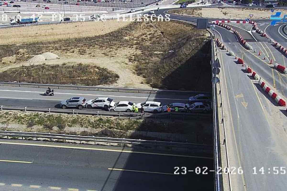 Foto del punto kilométrico en el que se ha producido el accidente. Foto: DGT