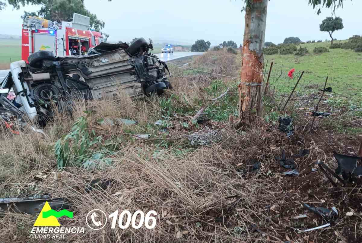 Accidente en Villamayor de Calatrava.