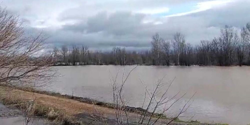 Crecida del río Bañuelos por Fernán Caballero. Foto: CHG.