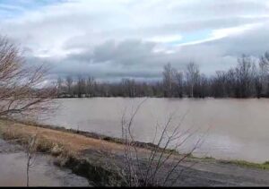 Crecida del río Bañuelos por Fernán Caballero. Foto: CHG.