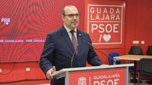 El presidente de las Cortes de Castilla-La Mancha y secretario general del PSOE en Guadalajara, Pablo Bellido.
