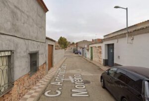 Calle de Camuñas donde se produjo un accidente doméstico mortal.