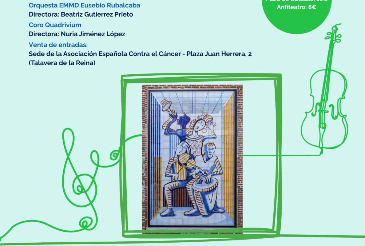 Cartel parcial de la I Gala Solidaria: Concierto por la Vida.