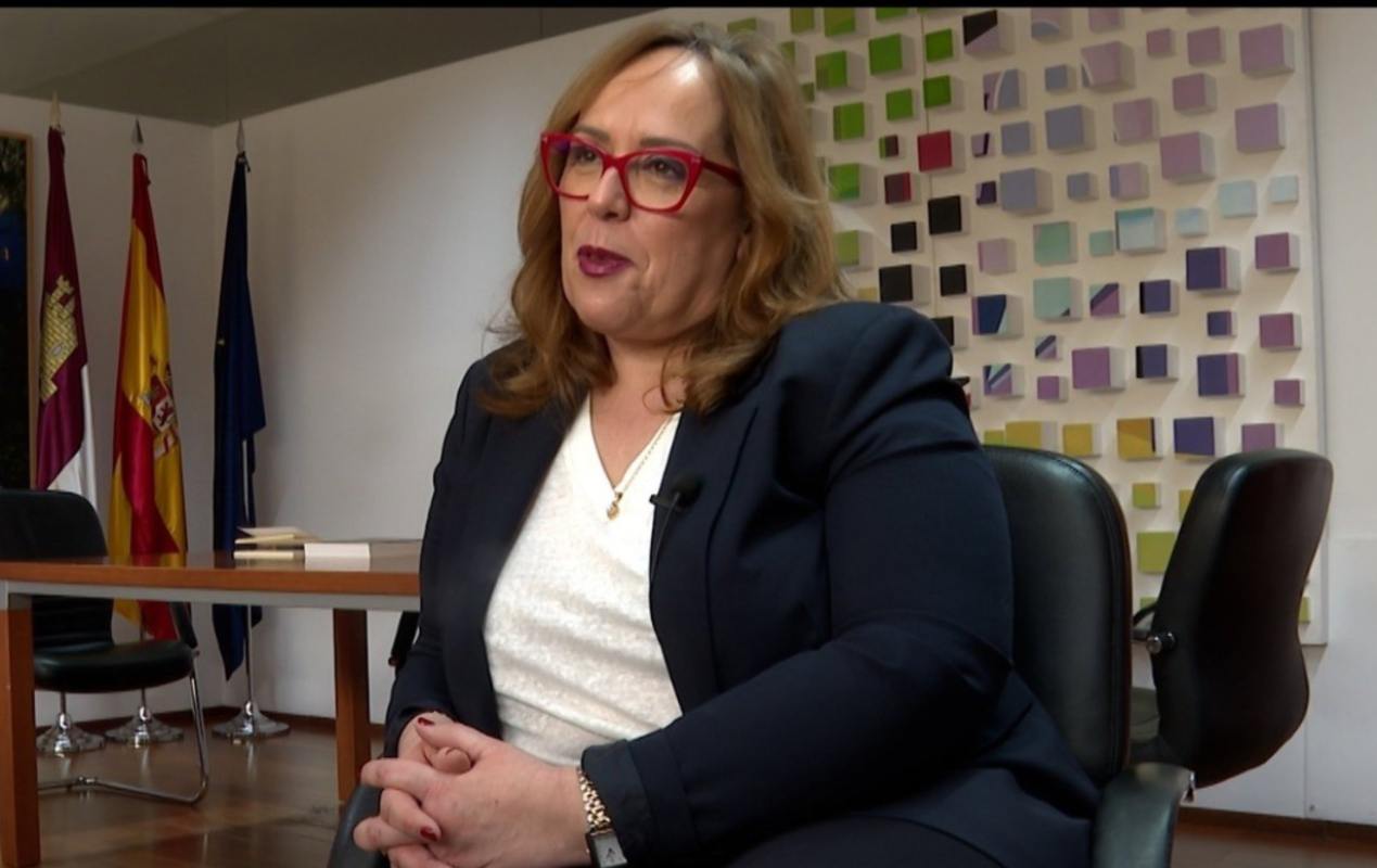 La viceconsejera de Cultura de Castilla-La Mancha, Carmen Teresa Olmedo, en una entrevista con Europa Press.