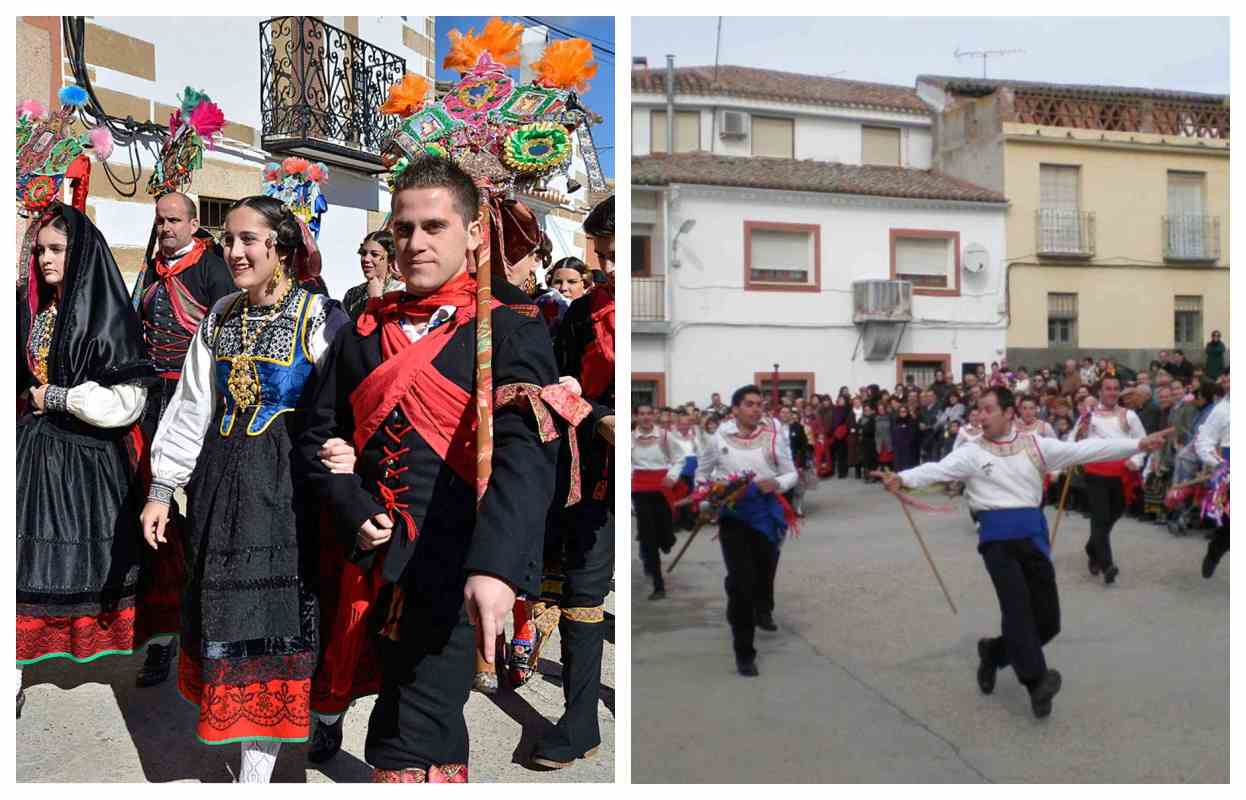 Valdeverdeja (izquierda) y Torrico: dos carnavales de lujo historico. Foto de la izquierda: JCCM.