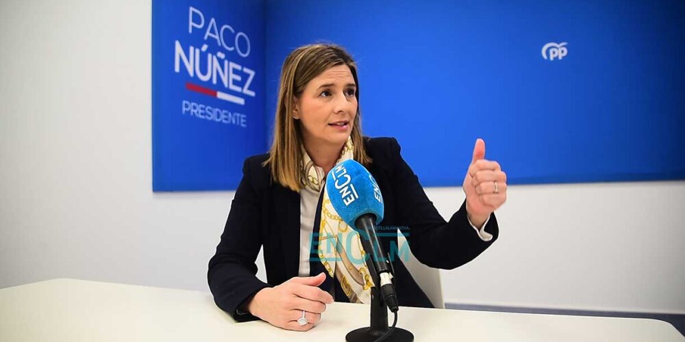 La secretaria general y portavoz parlamentaria del Partido Popular de Castilla-La Mancha, Carolina Agudo. Foto: Rebeca Arango.