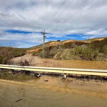 Arroyo Valdelobos desbordado.