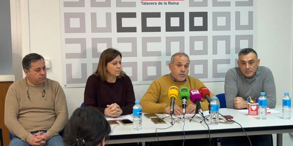 Rueda de prensa de CCOO en Talavera