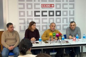 Rueda de prensa de CCOO en Talavera