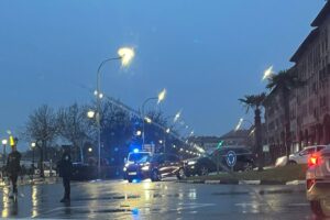 Corte parcial en la avenida Real Fábrica de Sedas, en Talavera. Foto: ENCLM