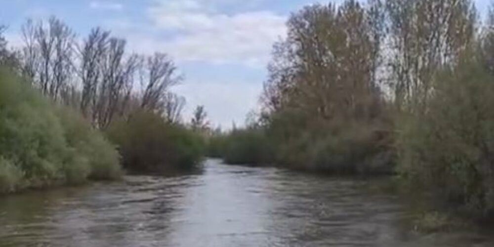 Crecida del río Alberche a su paso por Escalona correspondiente al año pasado.