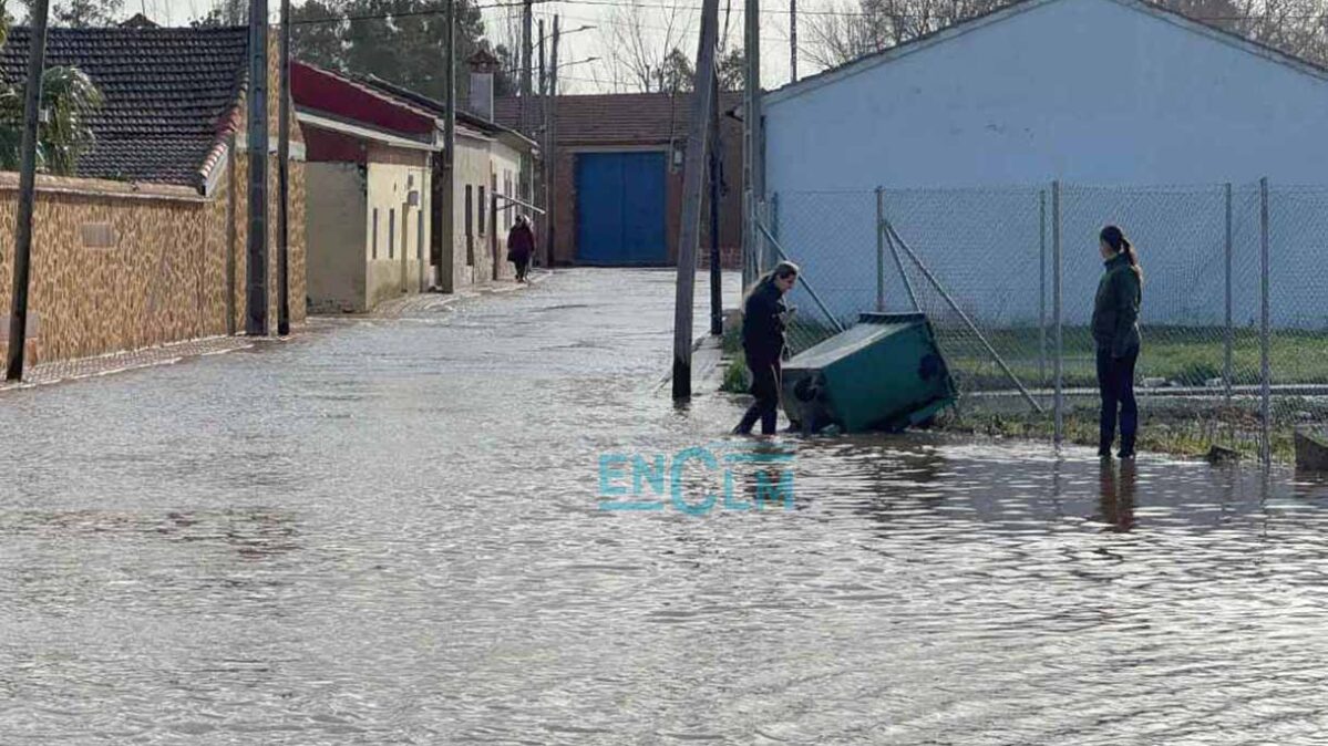 Imagen de una zona de El Robledo afectada por las inundaciones.
