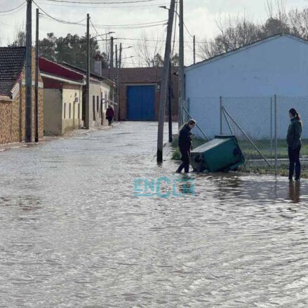 Imagen de una zona de El Robledo afectada por las inundaciones.