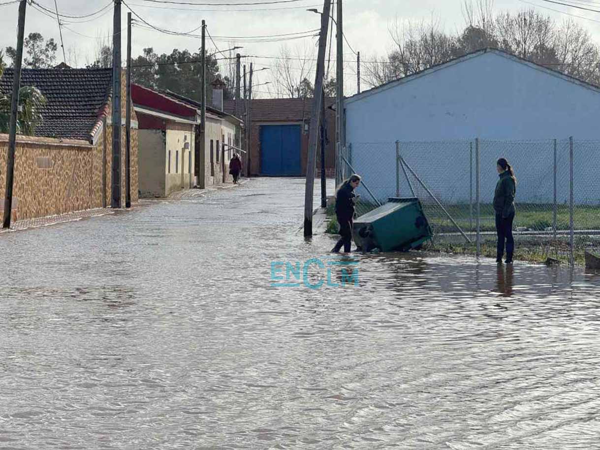 Imagen de una zona de El Robledo afectada por las inundaciones.