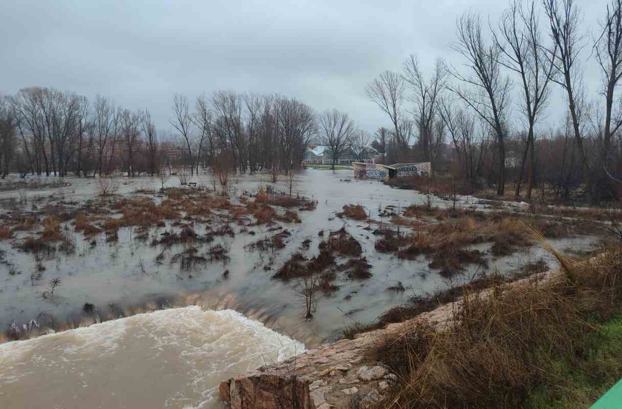 Inundación en el entorno del Bosque de Acero.