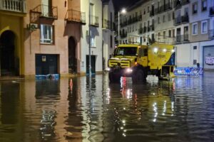 Foto de archivo de las inundaciones en Talavera este mes de febrero. Foto: PSOE Talavera