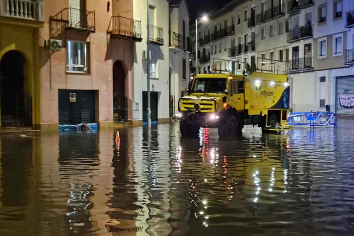 Foto de archivo de las inundaciones en Talavera este mes de febrero. Foto: PSOE Talavera