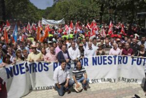 Imagen de la manifestación histórica de 2009. Foto: La Voz del Tajo.