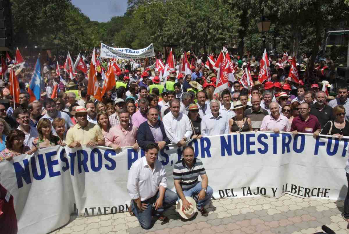 Imagen de la manifestación histórica de 2009. Foto: La Voz del Tajo.