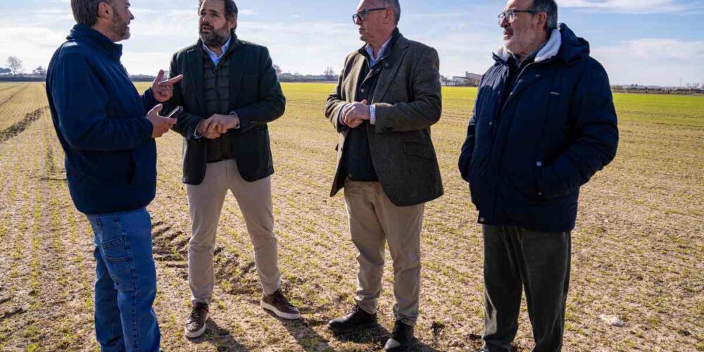 Paco Núñez, durante su visita al Provencio.
