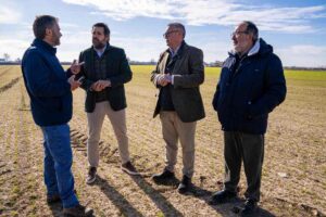 Paco Núñez, durante su visita al Provencio.