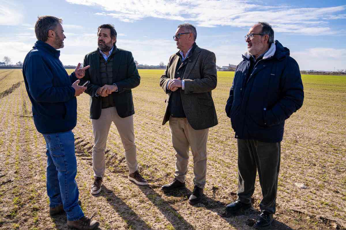 Paco Núñez, durante su visita al Provencio.