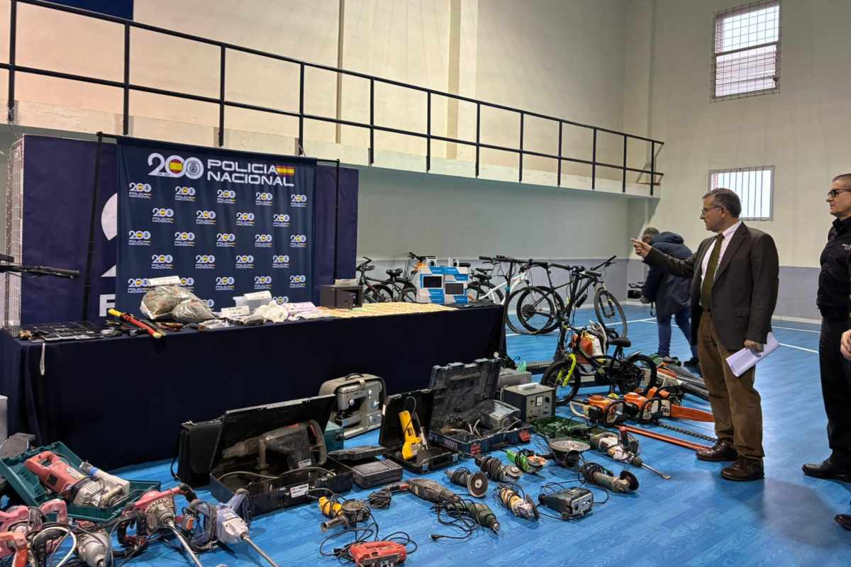 Efectos intervenidos en la operación de Policía Nacional en el barrio del Polígono, en Toledo. Foto: ENCLM/David Engenios
