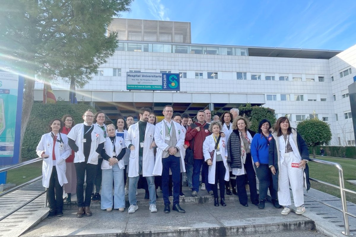 Concentración en el Hospital Perpetuo Socorro de Albacete