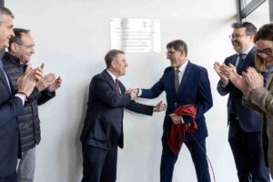 Inauguración de la piscina municipal climatizada de Villacañas (Toledo).