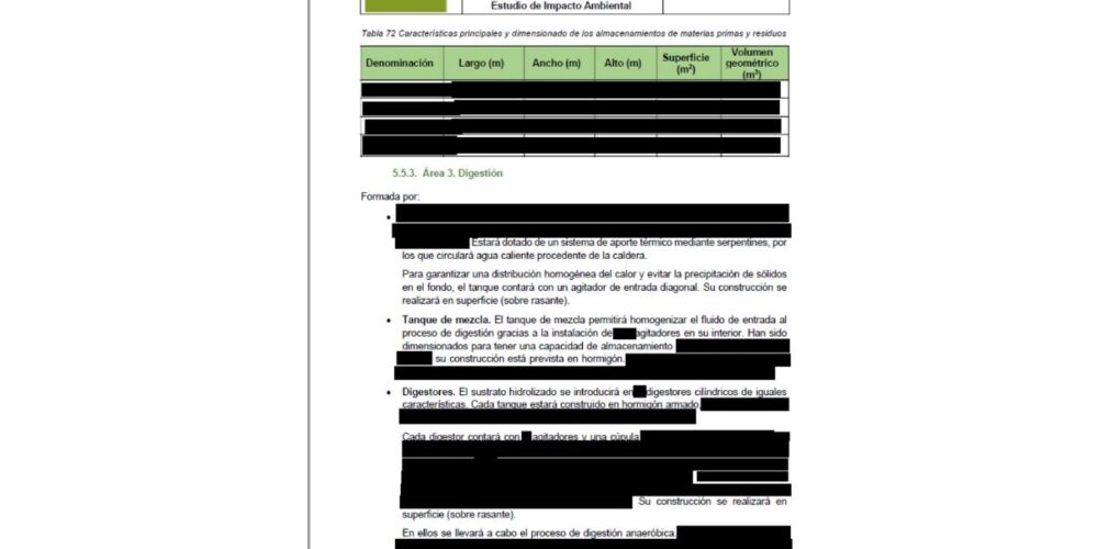 Uno de los documentos tapados