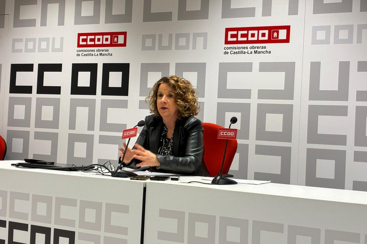 La secretaria de Diálogo Social y Salud Laboral de CCOO Castilla-La Mancha, Raquel Payo. Foto: ENCLM/David Engenios