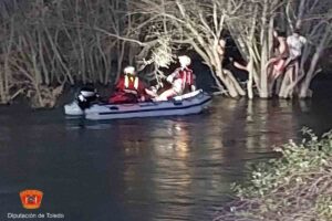 Rescate de cuatro menores en el Alberche, en Escalona (Toledo).