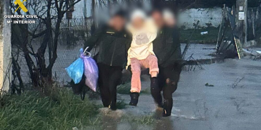 Rescate en Alcolea de Tajo (Toledo). Foto: Guardia Civil