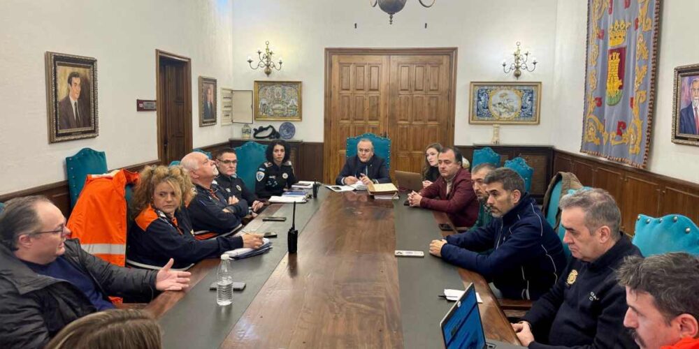 Reunión en el Ayuntamiento de Talavera para realizar el seguimiento de las borrascas en la ciudad